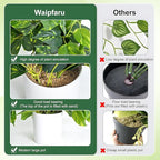 Waipfaru Fake Plants Artificial Plants Indoor, Realistic Artificial Hanging Fake Pothos with Plastic Pots, Faux Pothos for Home Shelf Bathroom Kitchen Office Indoor Outdoor Decor
