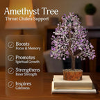 Amethyst Tree -Amethyst Tree of Life, Chakra Tree, Chakra Tree of Life, Healing Crystals, Money Tree, Spiritual Decor for Home, Gemstones and Crystals