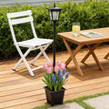 59" Solar Lamp Post Light,Outdoor Waterproof Solar Light Post with Planter,Garden Lights for Backyard, Pathway, Patio,Lawn, Driveway Decor
