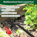 Weed Remover Tool,2-in-1 Portable Hand Weeding Tool with 5 Teeth,Portable Garden Weeder Tool,2026 New Gardening Weeding Tools,for Garden Hand Tools for Garden, Backyard, Farm & Vegetable Planting