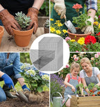 20Pcs Mesh for Plants, Black Garden Netting for Plants to Prevent Soil Leakage (11.8 x 7.8 in / 30 x 20 cm)