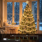 Twinkle Christmas Lights 33ft 100 LED 8 Modes with Timer, Connectable Xmas Tree Mini Lights for Indoor Outdoor Home Party Patio Garden Holiday Warm White