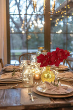 Red Orchids Artificial Flowers Faux Orchid Arrangement with Gold Glass Vase Set of 2 Real Touch Phalaenopsis Orchid Flowers Orchid Centerpiece for Dining Room Table