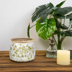 Dosayes Flower Pot,Vintage Ceramic Pot for Planter with Drainage Holes, 6.29 inch Ice Crack Glazed Indoor Planters Pot for Indoor,Tucan Home Decor,Gardening Gifts (Mid-Century)