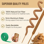 Craft911 Moss Pole Monstera Plant Support – 64” Bendable Moss Pole Monstera Plant Support, Plant Stakes for Indoor Plants, Tall Plant Sticks Support for Climbing Plants