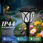 GIGALUMI 8 Pack Solar Lights Outdoor Waterproof, LED Solar Garden Lights, Outdoor Decorations, Garden Decor for Yard, Patio, Landscape, Planter, Walkway (Cold White)