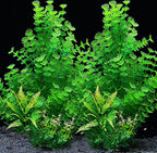 2 Pack Aquarium Decor Plastic Plants Extra Large Artificial Fish Tank Plants Tall Fish Tank Decorations- Green 12" Tall