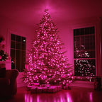 TW SHINE Christmas Lights, 20FT 100 Count Incandescent Mini Christmas Tree Light, Waterproof Xmas String Lights for Outdoor Indoor Home Party Yard Decorations, Pink