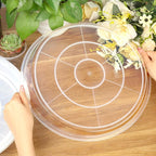 FUIJOL 6 Pack Clear Plant Saucer 12 Inch, Durable Plant Drip Trays Saucers for Pots, No Holes Water Catcher Trays for Indoor Outdoor Planter, Sturdy Base Plate(12", Clear)