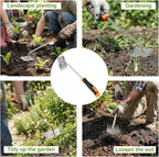 Garden Weed Tool,2026 Portable Weeding Tool,Stainless Steel Hand Weeder Tool,Adopt Anti slip Rubber handle,conforms to ergonomic curves,Suitable For Vegetable Cultivation And Horticulture on Farms