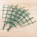 12inch Small Plant Trellis for Climbing Plants Indoor, 5Pcs Plastic Stackable Mini Garden Lattice for Potted Vines, Hoya, Pothos, Plastic Superimposed Support Stakes for Flower Vegetable (Green)