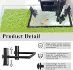 Pryitier Aquarium Floating Plant Barrier, Floating Plant Corral Self Adjusts to Water Level Fish Tank Fence Keeps the Floaters Away from the Filter