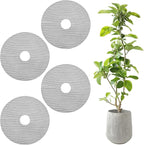 4 Pcs Plant Pot Grids, 11.8 Inch Cuttable Plant Pot Soil Covers Protectors Indoor Outdoor Plants Pots Soil Guard for Garden Plants Protector Ring for Landscaping