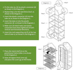 4 Tier Mini Greenhouse - Portable Indoor Outdoor Green House with 24lbs Per Shelf, Durable PE Cover & Tool-Free Assembly for Garden Balcony Patio Backyard