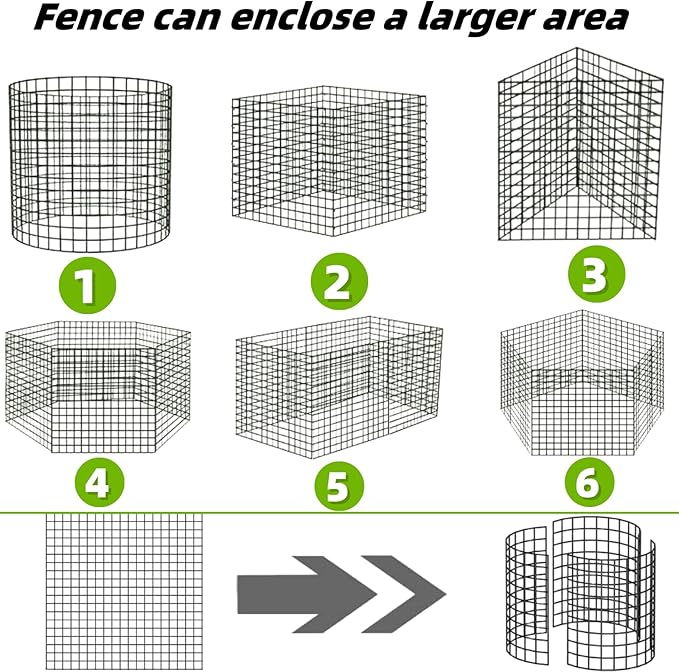30Pcs Plant Protectors from Animals, 12x12 inch Metal Wire Mesh Plants Cages for Garden, Protection Vegetables Flowers Shrubs, Keep Rabbits, Chickens, Ducks and Other Animals Out