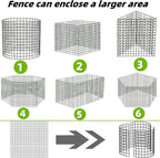 30Pcs Plant Protectors from Animals, 12x12 inch Metal Wire Mesh Plants Cages for Garden, Protection Vegetables Flowers Shrubs, Keep Rabbits, Chickens, Ducks and Other Animals Out