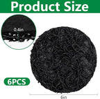 6 Pack Pot Mesh Drainage Discs, 6 Inch Thickened Drainage Hole Insert Pads, Reusable Plant Pot Bottom Mesh Mats for Indoor Outdoor Gardening to Prevent Soil Loss and Keep Root Healthy