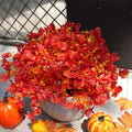 Artificial Flowers for Outdoor, UV Resistant Fake Silk Pansies Flowers, Realistic Faux Plants for Outside Indoor Porch Patio Window Box Planter Home Decor (12, Orange)