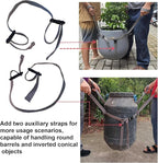 Potted Plant Mover and Lifting Straps for Garden, Landscaping Lifting Straps, Move Heavy Garden Objects: Flower Pots, Planters, Trees, Rocks,Pot Tool,Gray