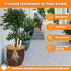 10 Inch Coconut Fiber Mulch Ring, 3 Pcs Tree Protector Mats, Coco Coir Mulch Mat Tree Guards, Plants Disc Soil Cover for Landscaping and Indoor Outdoor Gardening Pot