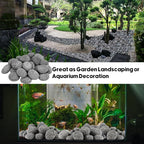 Skyflame 2-3 Inch Round Lava Rock Pebbles, Natural Tumbled Lava Stones for Indoor Outdoor Fire Pit | Fireplaces | Garden Landscaping Decoration | Cultivation of Potted Plants | 15 Pounds