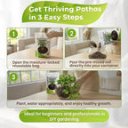 Professional Pothos Soil Potting Mix 2.2 Quarts Ready to Use, Premium Indoor Plant Soil for Pothos Plants, Pothos Dirt with Peat Moss Coco Coir Perlite Dolomite, Made in USA