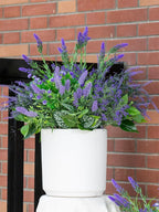 Green Moon 20 Bundles Artificial Lavender Plants Outdoor Fake Outdoor Plants UV Resistant for Home Planter Garden Patio Yard Decor