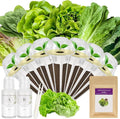 Salad Greens Seed Pod Kit for AeroGarden, iDoo, Ahopegarden, MUFGA with Red/Green Romain/American Fast/Buttercrunch/Parris Island Lettuce, Spinach - Compatible with All Garden(8-Pod)