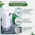 Small Turtle Tank Kit for Aquatic Turtles – Complete Starter Habitat with Filter, UVB Lamp, Basking Platform, Plants – Turtle Aquarium Kit (Black)