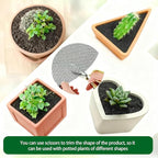 4 Pcs 11.8 Inch Plant Pot Grids, Indoor Plant Pot Soil Guard for Outdoor Garden Plant Protection, Cuttable Plant Pot Soil Covers Protectors from Animals