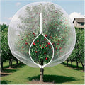 Bird Barrier Netting Mesh, Garden Netting with Zipper and Drawcord, 7.9 FT Long, 5.9 FT Wide, Plant Protection Net for Protect Plant Fruit Flower from Insect Bird