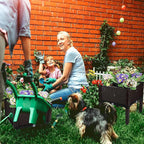 Plastic Elevated Planters for Raised Garden Bed with Legs for Outdoor Plants Box Kits with Drainage Holes for Patio Deck Balcony to Planting Flowers,Vegetables,Tomato and Herbs
