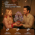 Amethyst Crystal Tree - Bonsai Trees, Balancing Tree, Crystal Gifts for Women, Crystal Tree for Positive Energy, Crytals and Gemstones, Crystals Gifts
