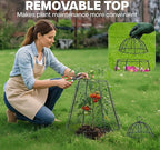 Life Finds Chicken Wire Garden Cloche Set, Protective Plant Cover for Flowers and Produce with Removable Top, Protection from Animals, Pack of 6, LF-GC6P