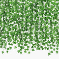 CQURE 140 Pack 980Ft Artificial Ivy Garland,Ivy Garland Fake Vines UV Resistant Green Leaves Fake Plants Hanging Vines for Home Kitchen Wedding Party Garden Wall Room Decor