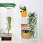 Der Rose 8Pcs Fake Plants Hanging Faux Eucalyptus Vines Artificial Hanging Plants Indoor for Room Wall Shelf Outdoor Decor