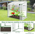 Mini Greenhouse, 47.2”(L) x31.5”(W) x47.2”(H) Greenhouses for Outdoors and Indoor, Durable Green House Kit with Window, Thicken PE Cover, Clear Mini Portable Garden Plant Green House