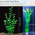 Aquarium Artificial Plants 2 Pack – Tall Realistic Fish Tank Plants Decor with Stable Base, Safe Soft Leaves for Betta, Guppy, Shrimp & Tropical Fish, Natural Aquascape Decoration for Aquarium