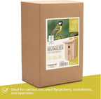 Wildlife Heart Birdhouse for Great Tits, 32mm, Solid Wood, Screwed | Weatherproof Nesting Boxes for Birds | Natural & Robust Titmouse Bird House