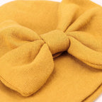 BQUBO Newborn Baby Girls Hats Mittens Set Hospital Hat Beanie Infant Bow Hats Baby Cotton Gloves for 0-6 Months