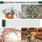 Floral Wire Netting, 4 x 118 Inch Mesh Netting with Plier, Protect Plant & Decorate Flower Arch, DIY Craft