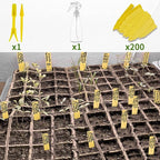 SYITCUN 320 Cells Seed Starter Tray, 20 Pack Seed Starter Kit, Peat Pots for Seedlings with 200 Plant Labels, 2 Seed Planting Tool and 1 Spray Bottle