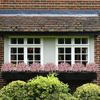 15 Bundles Artificial Flowers UV Resistant Outdoor Plants No Fade Faux Plastic Shrubs Fake Silk Flowers Window Box Garden Porch Home Decoration(Pink)