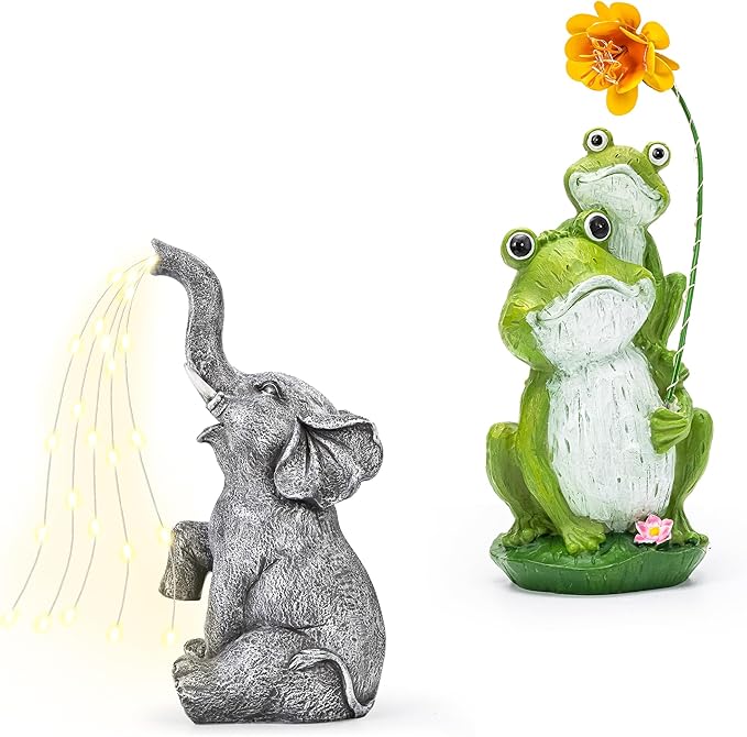 GIGALUMl Solar Garden Statue Bundle