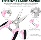 3 Pack Garden Pruning Shears, Stainless Steel Shears, Gardening Shears, Scissors, Garden Clippers, Pruning Snips, Pruning Shears for Gardening Tools (Pink)
