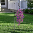 Fake Artificial Hanging Flowers for Outdoors Decoration, 2 PCS Faux UV Resistant Artificial Outdoor Flowers, Fake Plants Look Real Daisy No Fade Spring Decor for Porch Home Patio Balcony and Yard