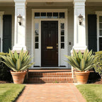 Artificial Spiked Agave Plant Outdoor 28” Tall, Large UV Resistant Fake Agave Plants with 23 Pre-Dusted Leaves, Faux Succulents Plant for Home Front Porch Patio Garden Indoor Decor 2Pack