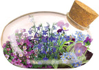 Unique Gardener Mini Office Flower Glass Terrarium Starter Kit with Complete Supplies - The Flowering Mouse Tiny Garden - Easy to Maintain IndoorPlants - Perfect for The Office Or Home Tabletop