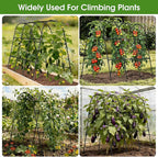 Cucumber Trellis for Raised Bed,U-Shape Garden Trellis for Climbing Plants Outdoor, Metal Arch Vegetables Trellis, Plant Support for Vine (Black, 47.2" Lx21.6 WX47.2 H-Medium)