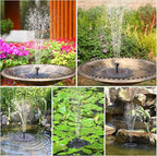 AISITIN Bird Bath Outdoor, Polyresin Lightweight Birdbath for Garden with 2.5W Solar Fountain, Used in Outside, Patio, Pond, Solar Fountain for Bird Bath